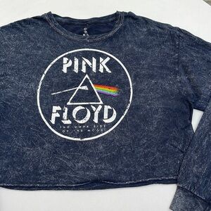 NWOT Pink Floyd Long Sleeve Crop Top
